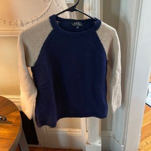 A.P.C alpaca sweater.